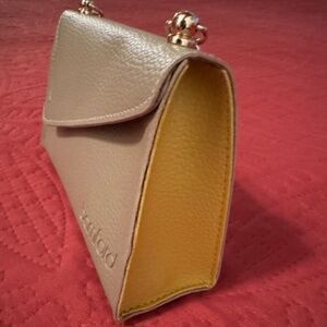 New Bamford purse beige, super cute with added chain